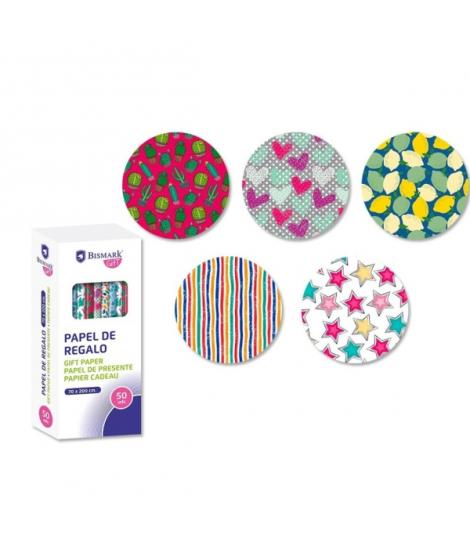 Bismark Moments Rollo de Papel Regalo - Medidas 70cmx200cm - 5 Diseños Diferentes