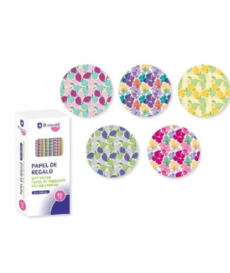 Bismark Tropical Rollo de Papel Regalo - Medidas 70cmx200cm - 5 Diseños Diferentes