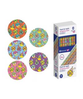 Bismark Emojies Rollo de Papel Regalo - Medidas 70cmx200cm - 5 Diseños Diferentes