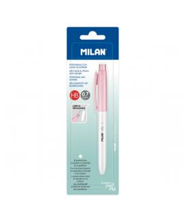 Milan Pl1 + Portaminas 0.7mm - Superficie Antibacteriana - Color Rosa