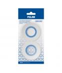Milan Pack de 2 Cintas Adhesivas - Brillante - 19mm x 33m - Color Transparente