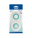 Milan Pack de 2 Cintas Adhesivas Invisibles - Mate - 19mm x 33m - Color Transparente