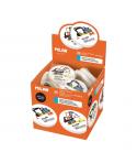 Milan Special Expositor con 26 Gomas de Borrar Redondas - Miga de Pan - Caucho Sintetico - Flexible - Color Blanco