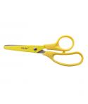 Milan Basic Colours Tijeras de 13.4cm - Mango Ergonomico - Punta Redondeada - Hoja de Acero Inoxidable - Color Amarillo