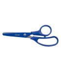 Milan Basic Colours Tijeras de 13.4cm - Mango Ergonomico - Punta Redondeada - Hoja de Acero Inoxidable - Color Azul