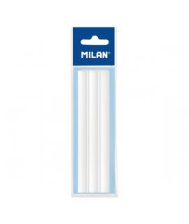 Milan Pack de 5 Gomas de Recambio para Portagomas Tri Jet - Color Blanco