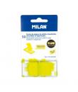 Milan Fluo Dispensador 50 Marcadores Reposicionables - Translucidos - 45x25mm - Color Amarillo