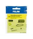 Milan Fluo Pack de 50 Notas Adhesivas - Translucidas - Removibles - 76x76mm - Color Amarillo