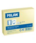 Milan Pack de 250 Notas Adhesivas - 75x100mm - Color Amarillo