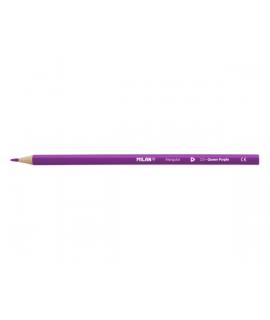 Milan Unicolor Lapices de Color Lila Oscuro - Triangular - Color Lila Oscuro