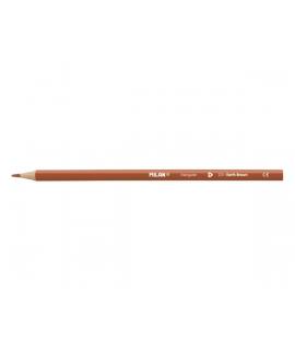 Milan Unicolor Lapices de Color Marron - Triangular - Color Marron