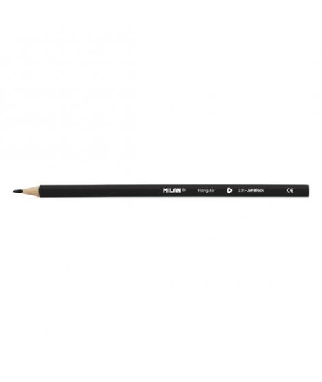 Milan Unicolor Lapices de Color Negro - Triangular - Color Negro