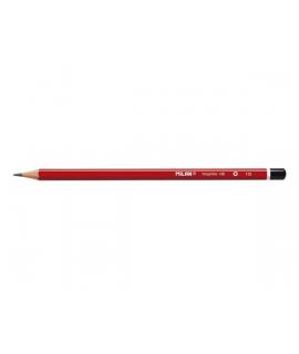 Milan Lapices de Grafito HB - Hexagonales - Color Rojo
