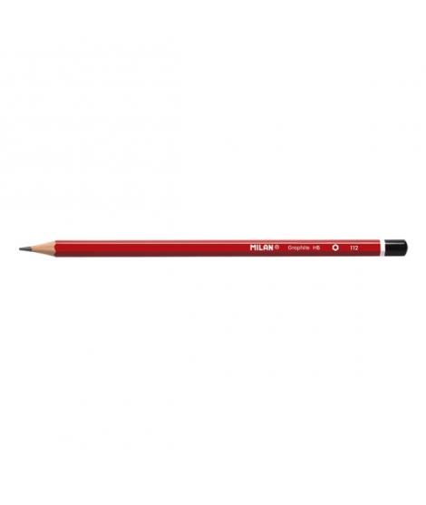 Milan Lapices de Grafito HB - Hexagonales - Color Rojo