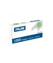 Milan Pack de 1000 Grapas - Formato 24/6 - Color Plata