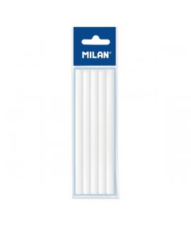 Milan Pack de 5 Gomas de Recambio para Portagomas Tri Eraser - Color Blanco