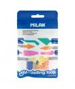 Milan Herramientas de Modelado - 2 Mangos - 8 Puntas Surtidas - Colores Surtidos