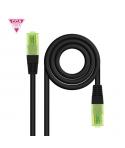 Nanocable Cable Red Latiguillo Cat.6 UTP AWG26 CCA - Longitud 0.25m - Color Negro