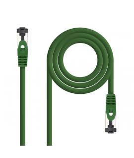 Nanocable Cable Red Latiguillo Cat.8.1 2Ghz LSZH SSTP AWG26 - Longitud 0.5m - Color Verde