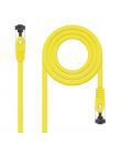 Nanocable Cable Red Latiguillo Cat.8.1 2Ghz LSZH SSTP AWG26 - Longitud 0.25m - Color Amarillo