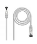 Nanocable Cable Red Latiguillo Cat.8.1 2Ghz LSZH SSTP AWG26 - Longitud 0.30m - Color Gris