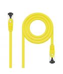 Nanocable Cable Red Latiguillo Cat.8.1 2Ghz LSZH SSTP AWG26 - Longitud 0.5m - Color Amarillo
