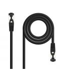 Nanocable Cable Red Latiguillo Cat.8.1 2Ghz LSZH SSTP AWG26 - Longitud 1m - Color Negro