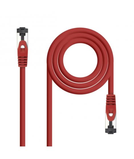 Nanocable Cable Red Latiguillo Cat.8.1 2Ghz LSZH SSTP AWG26 - Longitud 2m - Color Rojo