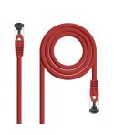 Nanocable Cable Red Latiguillo Cat.8.1 2Ghz LSZH SSTP AWG26 - Longitud 2m - Color Rojo