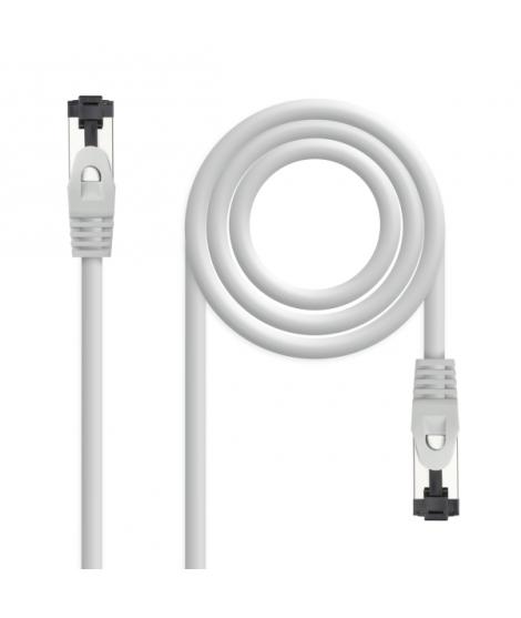 Nanocable Cable Red Latiguillo Cat.8.1 2Ghz LSZH SSTP AWG26 - Longitud 15m - Color Gris