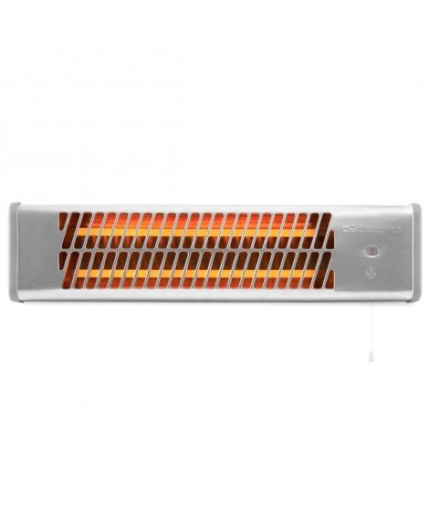 Orbegozo BB 5000 Estufa de Cuarzo para Aseo - Potencia 1200W - Interruptor por Tirador - 2 Niveles de Calor - Kit de Montaje par