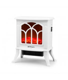 Orbegozo CM 9021 Chimenea Electrica - Potencia 1500W - Termostato Regulable - Efecto Fuego Real - Calefactor Ceramico - 40.5x45x