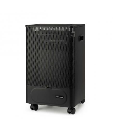 Orbegozo HBF 50 Estufa a Gas Compacta de Llama Azul - Potencia Calorifica de 2000W - Triple Sistema de Seguridad - Clase Energet