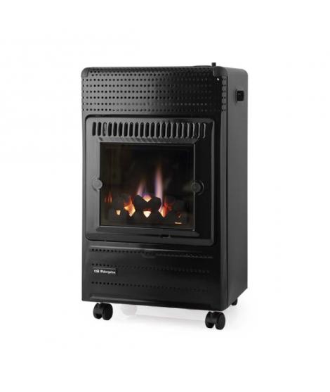 Orbegozo HBF 95 N Estufa de Llama Azul - Potencia Calorifica de 3500W - Triple Sistema de Seguridad - Clase Energetica a - Rueda