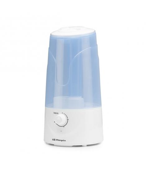 Orbegozo HU 2032 Humidificador Ultrasonico de 300mL/h - Potencia 25W - Deposito de 3L - Purifica y Neutraliza Malos Olores - Cau
