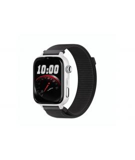 Savefamily Reloj Inteligente Infantil SaveWatch Plus 2 - Pantalla Amoled - Carcasa Blanca - Correa Tela Negra