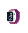 Savefamily Reloj Inteligente Infantil SaveWatch Plus 2 - Pantalla Amoled - Carcasa Blanca - Correa Tela Frambuesa