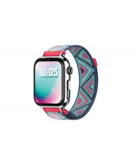 Savefamily Reloj Inteligente Infantil SaveWatch Plus 2 - Pantalla Amoled - Carcasa Plateada - Correa Tela Tribeca