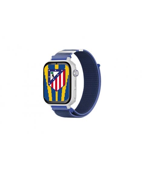 Savefamily Reloj Inteligente Infantil Savewatch Plus Edicion Atletico de Madrid con GPS y Llamada - Correa Tela Azul