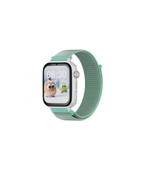 Savefamily Reloj Inteligente Infantil SaveWatch Plus con GPS y Llamada - IP67 - Boton SOS - Carcasa Blanca - Correa Tela Ocean