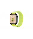 Savefamily Reloj Inteligente Infantil SaveWatch Plus con GPS y Llamada - IP67 - Boton SOS - Carcasa Negra - Correa Tela Fluor