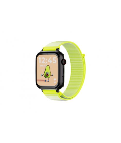 Savefamily Reloj Inteligente Infantil SaveWatch Plus con GPS y Llamada - IP67 - Boton SOS - Carcasa Negra - Correa Tela Fluor