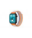 Savefamily Reloj Inteligente Infantil SaveWatch Plus con GPS y Llamada - IP67 - Boton SOS - Carcasa Negra - Correa Tela Naranja
