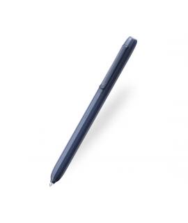 Faber-Castell Avori Boligrafo de Mecanismo Giratorio XB - 92% de Plastico Reciclado - Clip Metalico Solido - Color Azul Noche