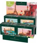 Faber-Castell Pitt Artist Pen Brush City Collection Expositor con 8 Estuches con 12 Rotuladores Punta Pincel - Tinta Pigmentada 