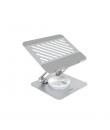 Tooq Soporte para Portatil hasta 13" - Rotacion 360 - Plegable y Portatil - Color Plata