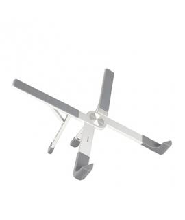 Tooq Soporte para Portatil hasta 17.3" - Plegable y Portatil - Color Plata