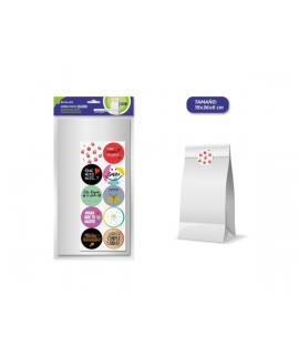 Bismark Pack de 10 Sobres Papel Kraft 50grs con 10 Pegatinas para Cierre - Medidas 19x36x6cm - Ideal para Regalos - Color Blanco