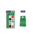 Bismark Pack de 10 Sobres Papel Kraft 50grs con 10 Pegatinas para Cierre - Medidas 19x36x6cm - Ideal para Regalos - Color Verde