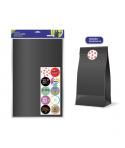 Bismark Pack de 10 Sobres Papel Kraft 50grs con 10 Pegatinas para Cierre - Medidas 30x47x8cm - Ideal para Regalos - Color Negro